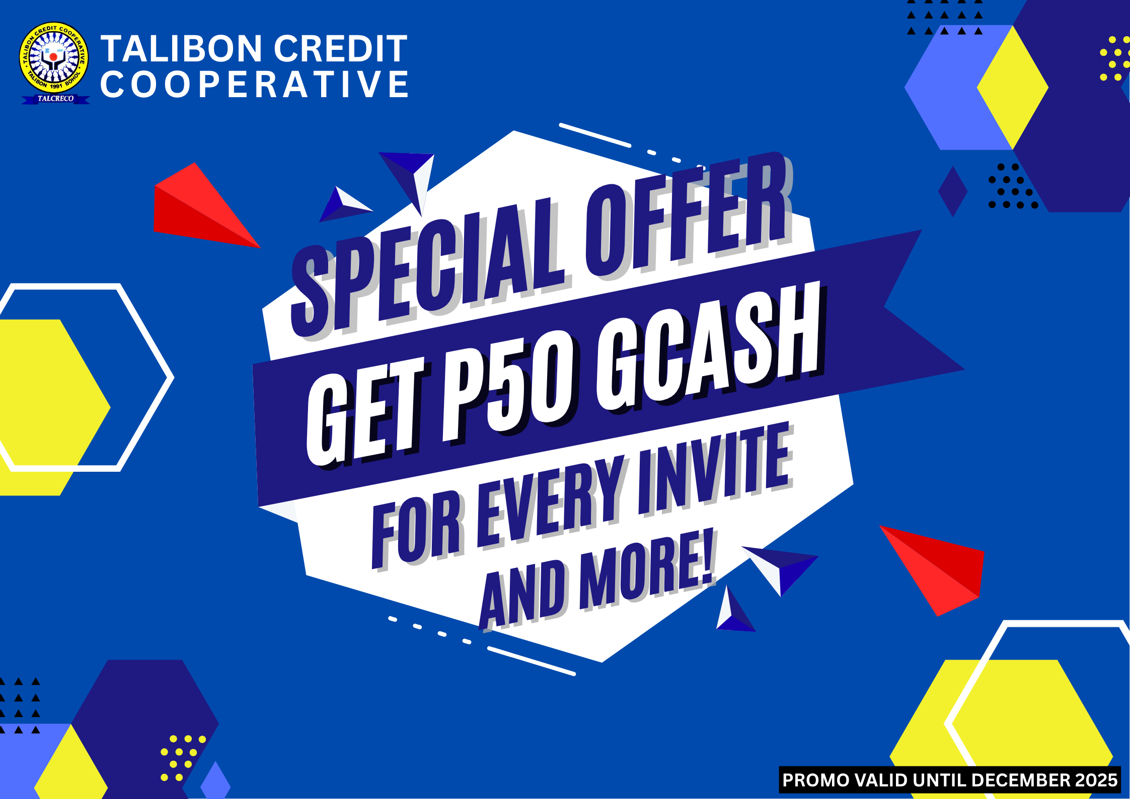TALCRECO TALIBON Special Promotion
